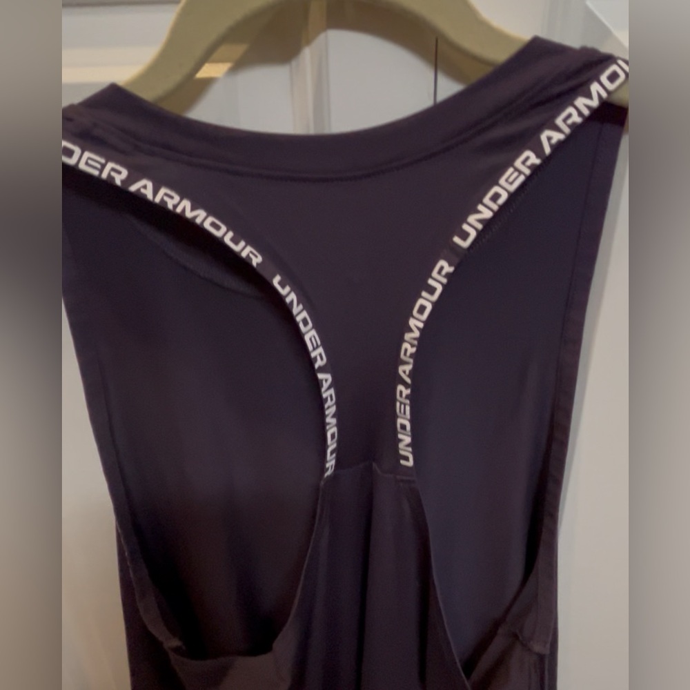 Under Armour Purple Crossback Workout Tank Top Women’s Medium - Picture 3 of 5